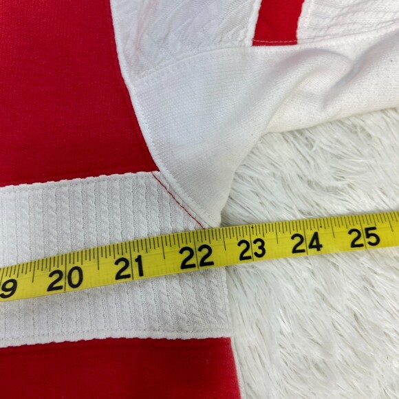 VTG 80's BLAST Textured Red & White Polo Men's Sz L - Picture 6 of 6
